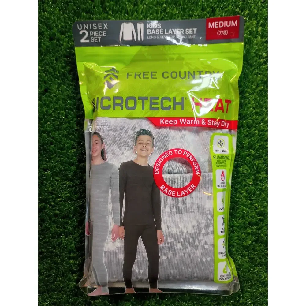 Free Country Kid's Microtech Heat Base Layer Set - NWT Medium
